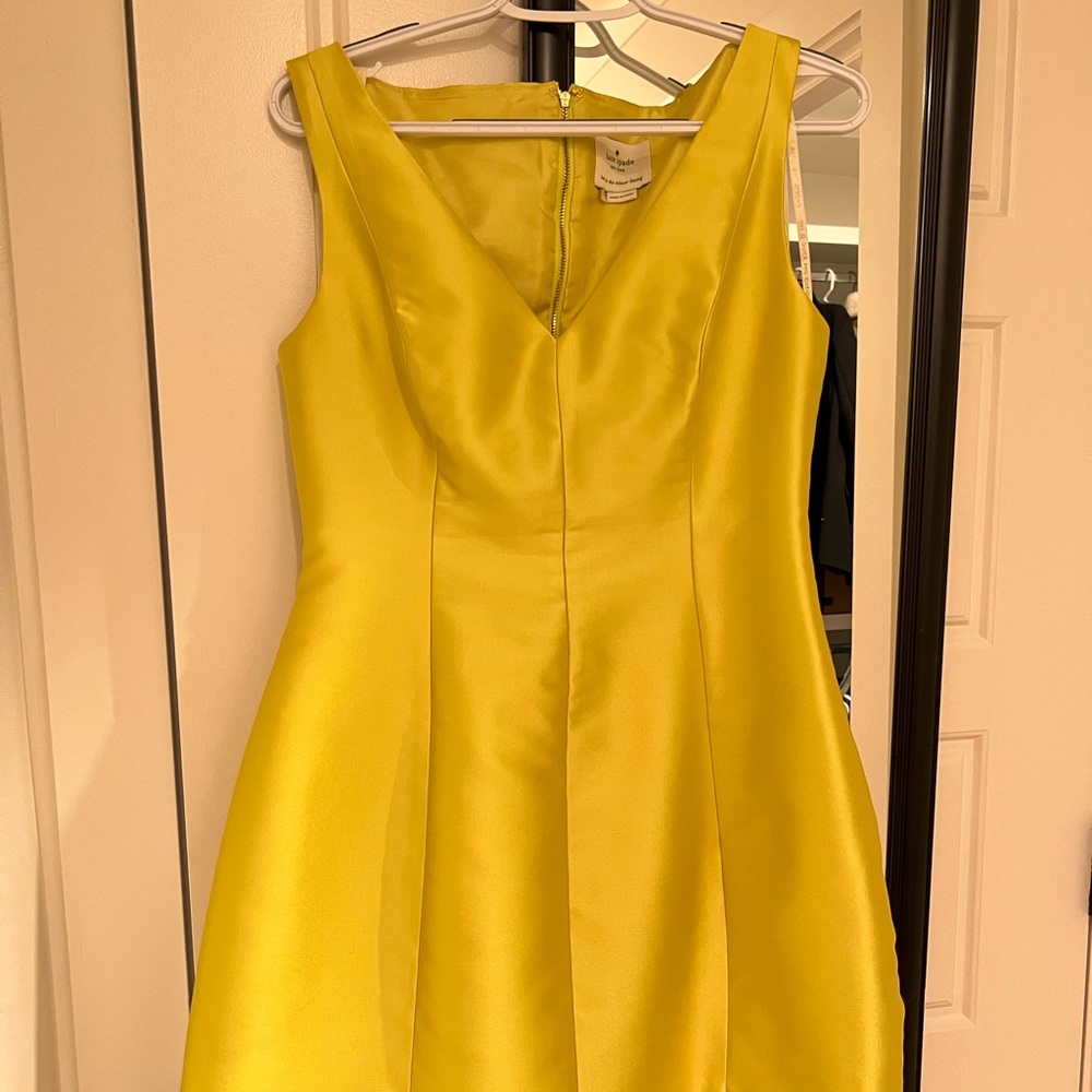 Kate Spade Bright yellow cocktail dress